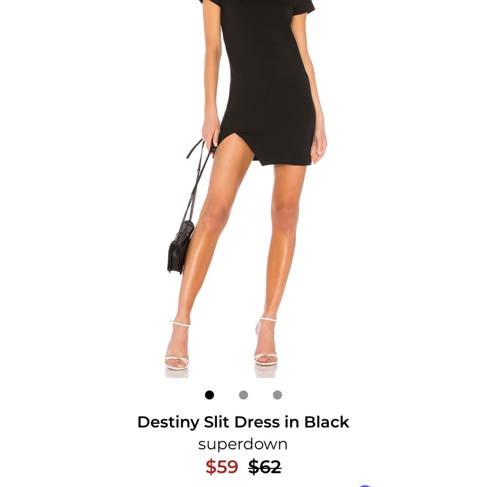 Superdown Black Mini Dress